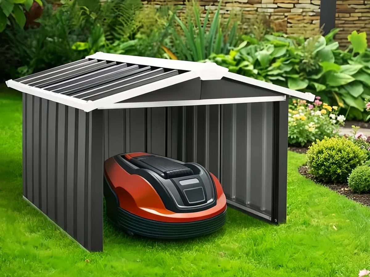 Garden Shed Galvanized Steel 100x80x62cm — image 1