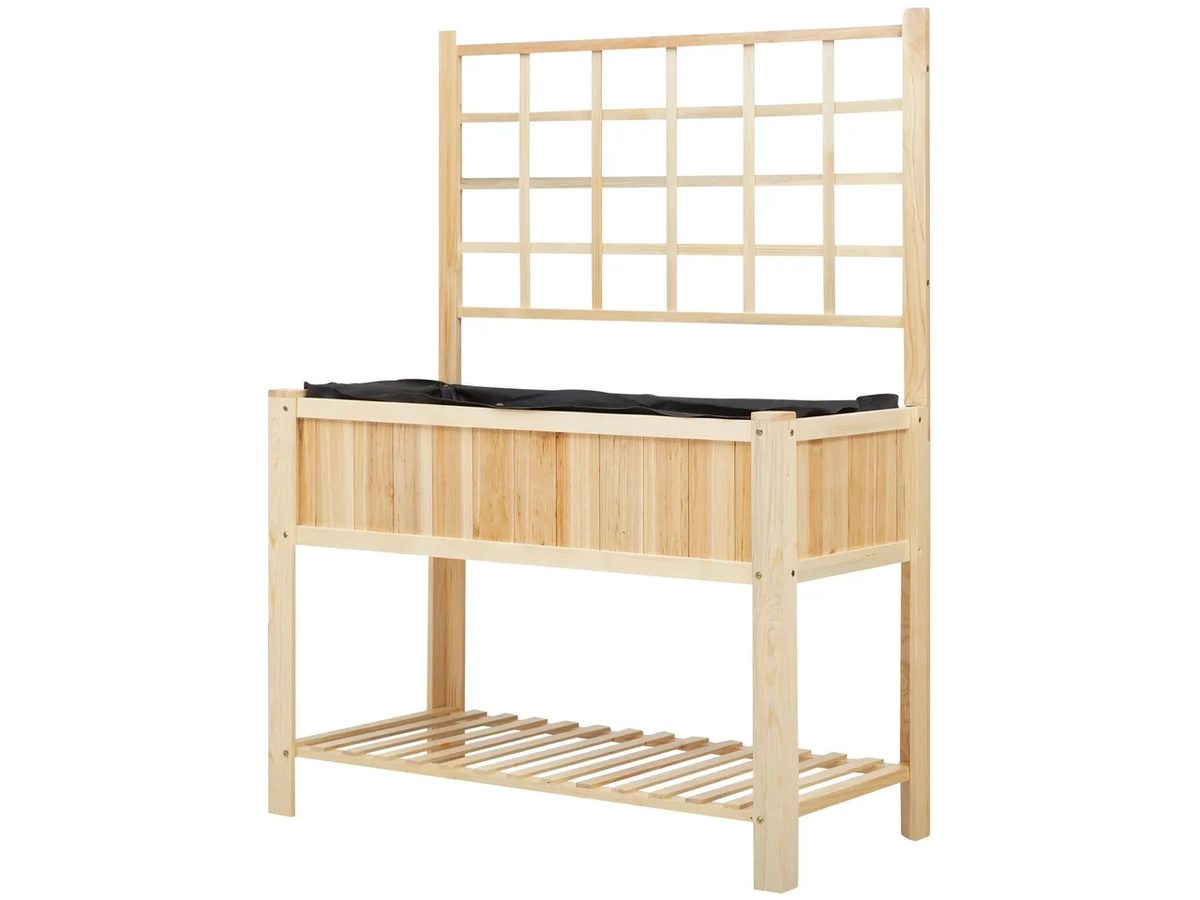Raised Garden Bed Fir Wood 116x55x163cm — image 1