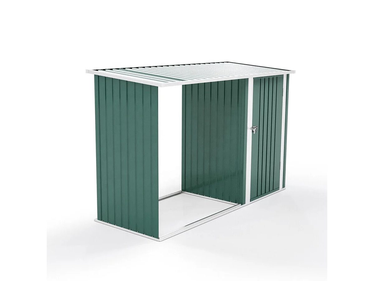 Firewood Shed Galvanized Steel 250x103x149cm — image 1