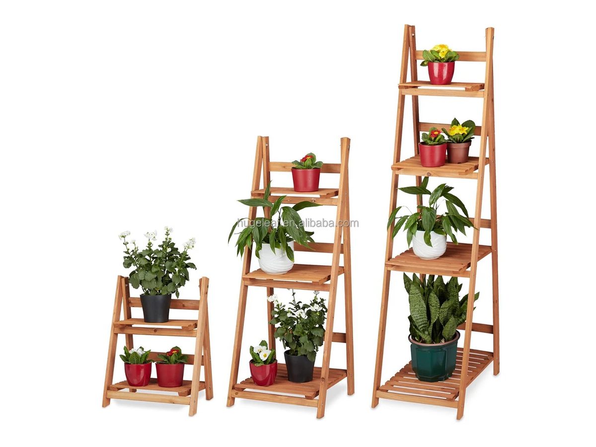 Plant Stand Fir Wood 41x25x51cm — image 1