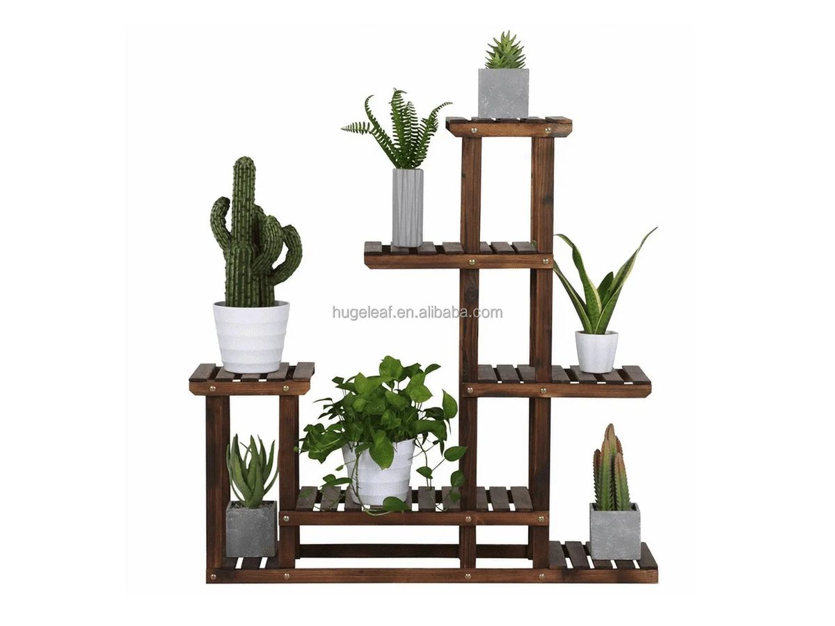 Plant Stand Fir Wood 6 tier — image 1