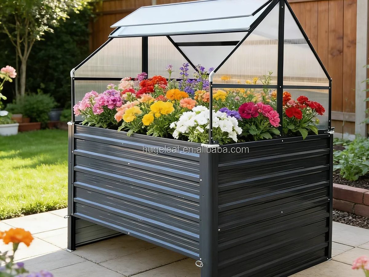Raised Garden Bed Aluminium 103x103x126cm — image 1