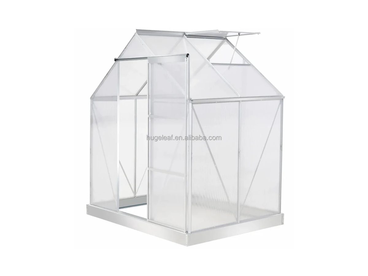 Walk-in Greenhouse Aluminium 190x130x205cm — image 1