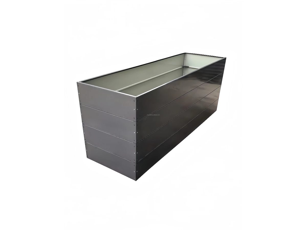 Raised Garden Bed Galvanized Steel 200x80x75cm — image 1