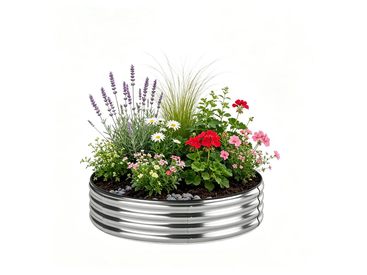 Raised Garden Bed Galvanized Steel 120x30cm — image 1