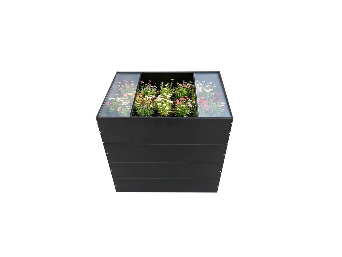 Raised Garden Bed Galvanized Steel 118x80x90cm — image 1