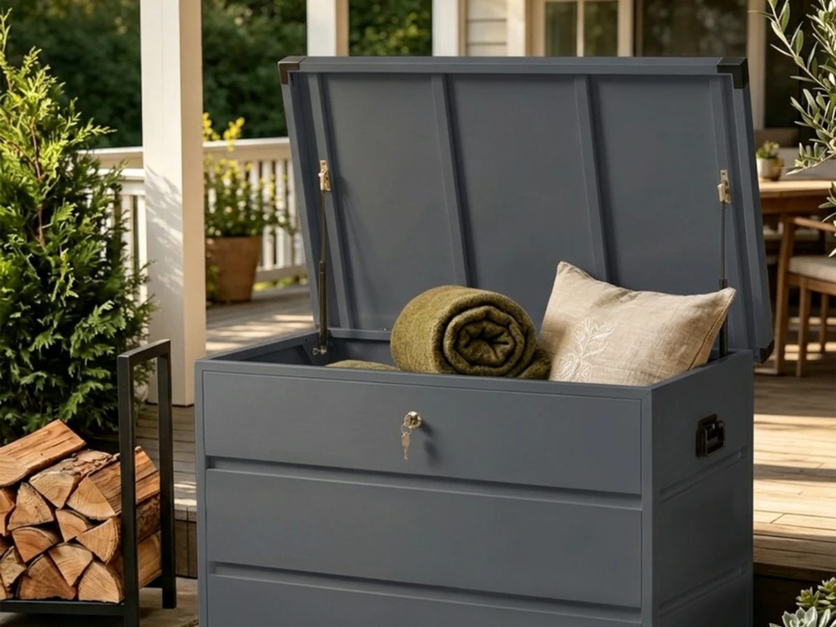 Storage Box Galvanized Steel 132x62x64cm — image 1