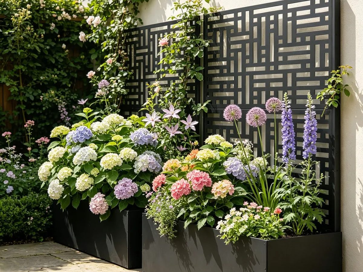 Raised Garden Bed Metal With Trellis — image 1