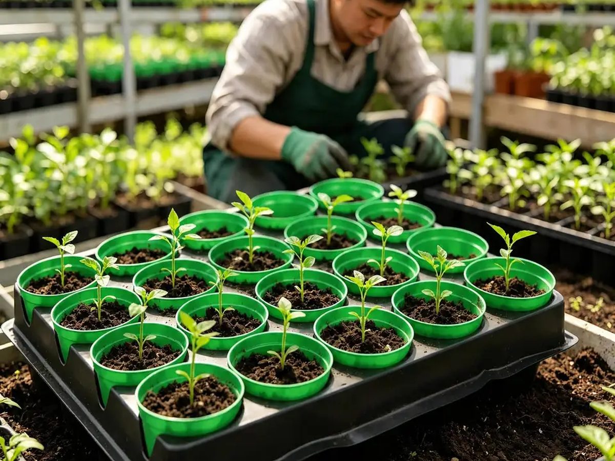 Seed Starter Tray Plastic 30.5x25.5x5.5cm — image 1