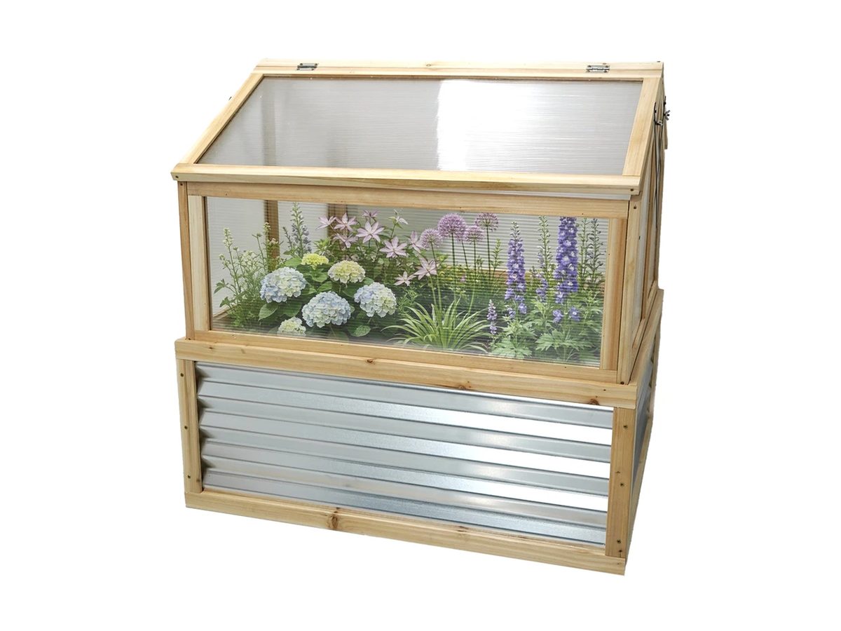 Raised Garden Bed Wood 90x80x90cm — image 1