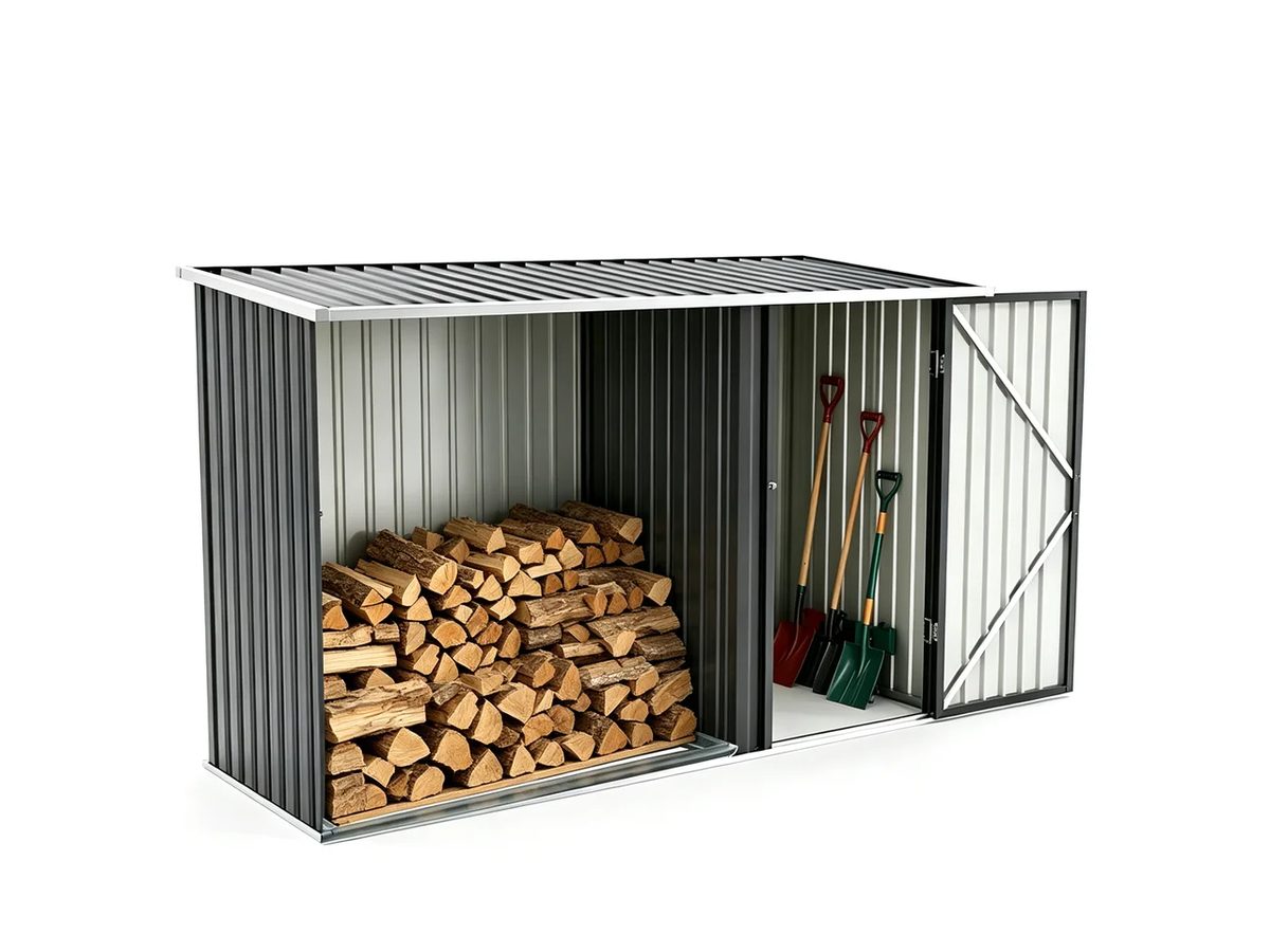 Garden Shed Wood 245x98x148cm — image 1