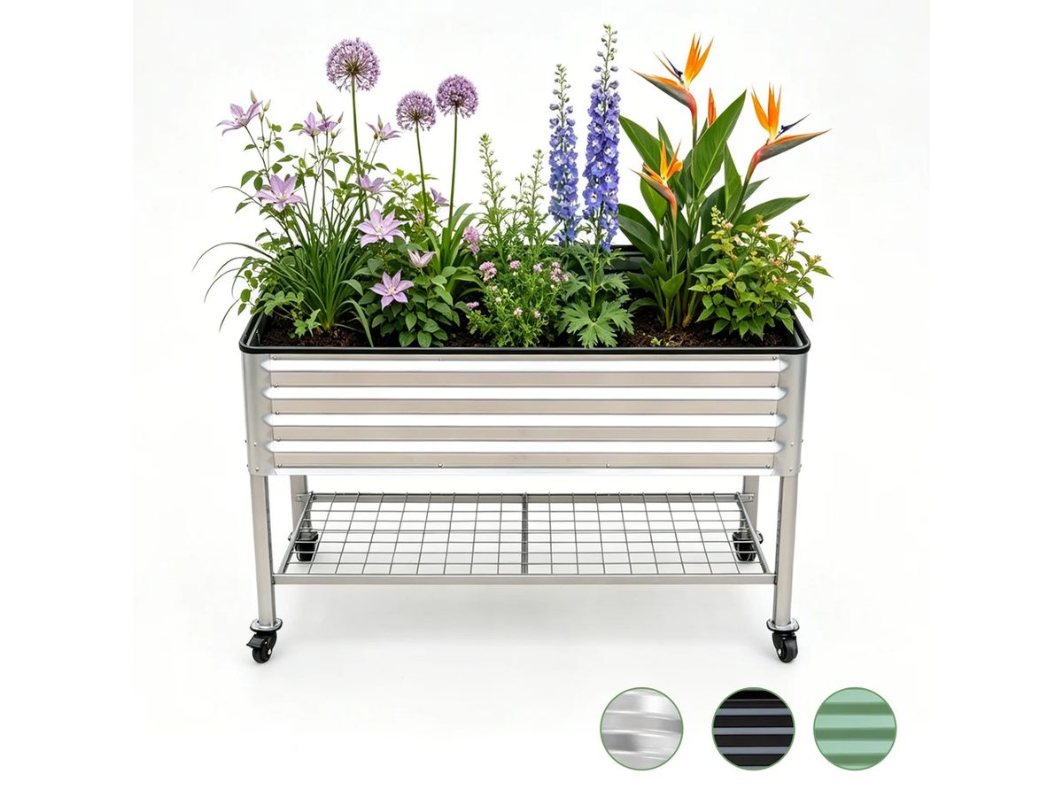 Raised Garden Bed Galvanized Steel Planter — image 1