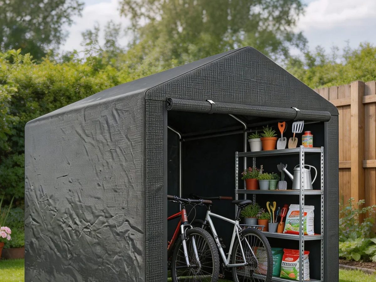 Garden Shed Galvanized Steel 1.2x1.8m — image 1