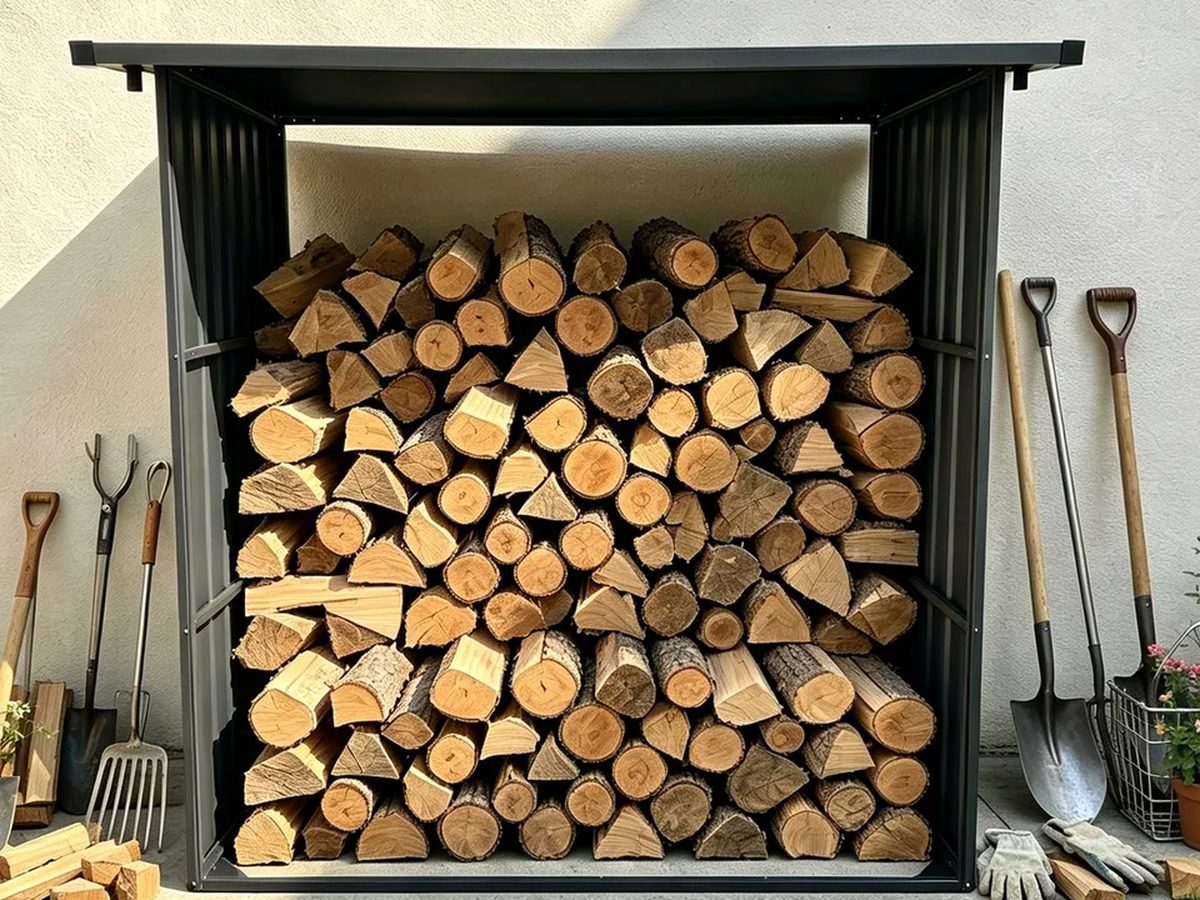 Firewood Shed Wood 3.5x6x6.5ft — image 1