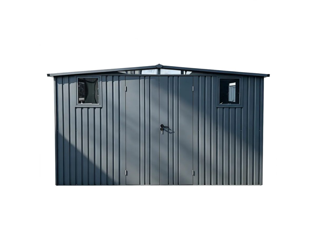 Garden Shed Galvanized Steel 6x8x7ft — image 1