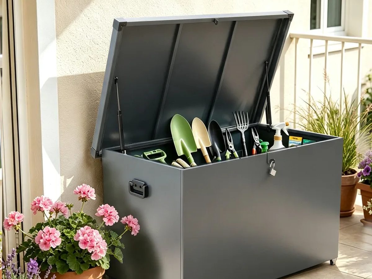Storage Box Galvanized Steel 132x68x70cm — image 1